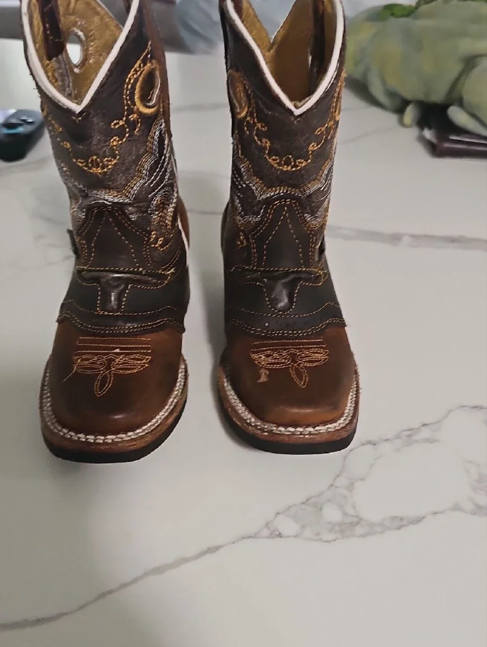 Classic Kids Brown Western Pull-On Boots